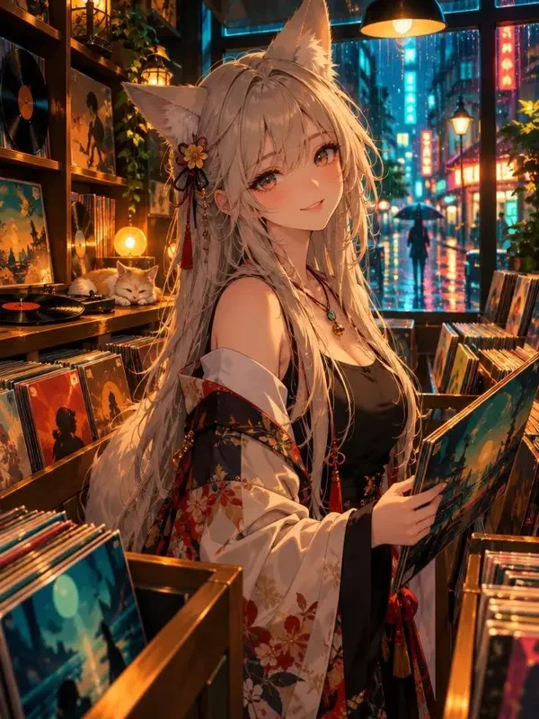 夜市尽头的狐仙店长封面
